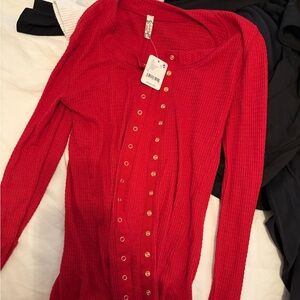 Free People Cherry Crush Cardigan